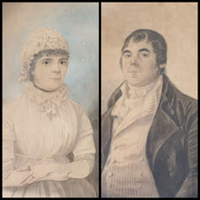Load image into Gallery viewer, Robert Dighton Pair Of Watercolour Portraits 1801
