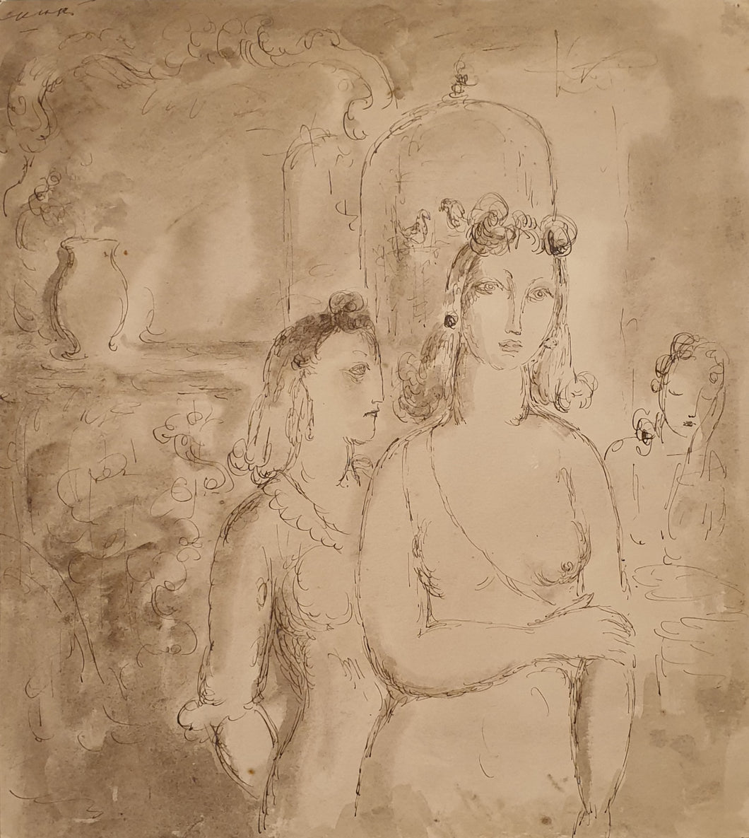 Harold Hope Read 1881-1959. Watercolour.