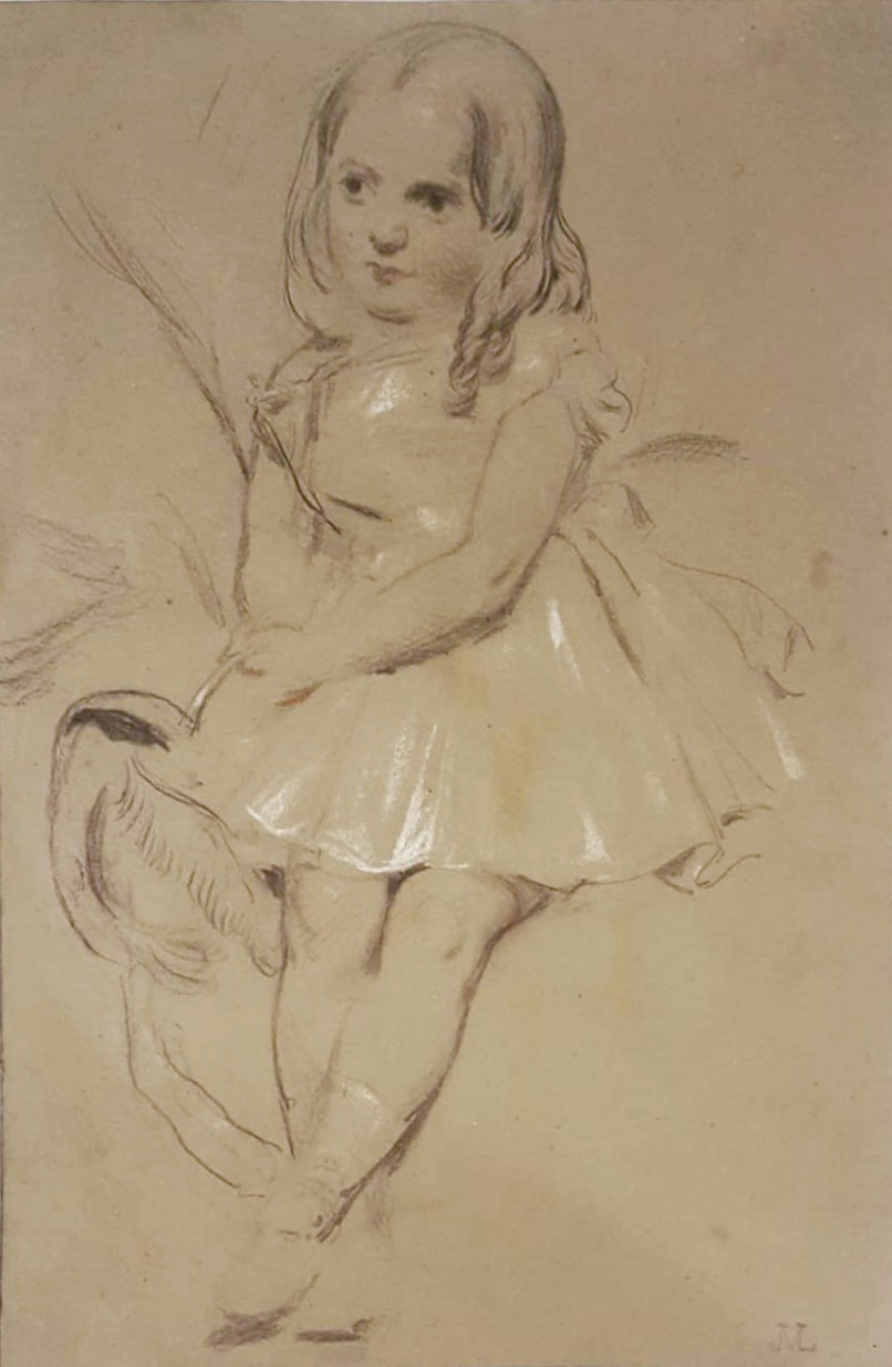 James Matthews Leigh 1808-1860 Child Portrait