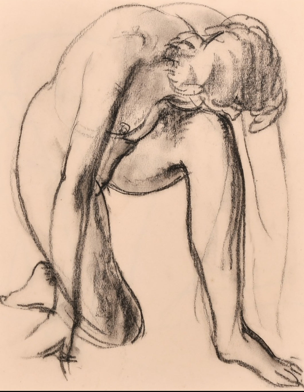 William Dring R.A. 1904-1990 Charcoal Figure Study