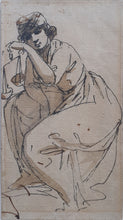 Load image into Gallery viewer, John Thomas Serres 1759-1825 Emma Hamilton As Justice 1791
