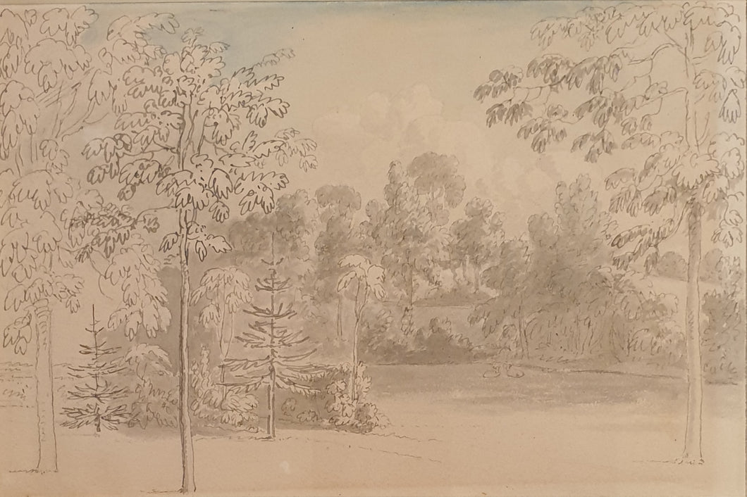 Anthony Devis 18th.Century Landscape With Trees