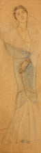 Load image into Gallery viewer, Lewis Baumer 1870-1963 Chalk Drawing 1930s Evening Wrap
