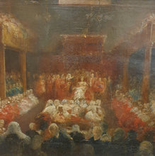 Load image into Gallery viewer, George Hayter Oil Sketch Queen Victoria Opening Parliament 1837
