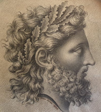 Load image into Gallery viewer, Jupiter Dodonæus 19th.Century Neoclassical Drawing
