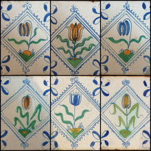 Load image into Gallery viewer, Tulipomania A Collection Of Seven 17th.Century Delftware Tiles

