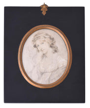 Load image into Gallery viewer, John Raphael Smith Portrait Of A Lady Holding A Negro Masquerade Mask
