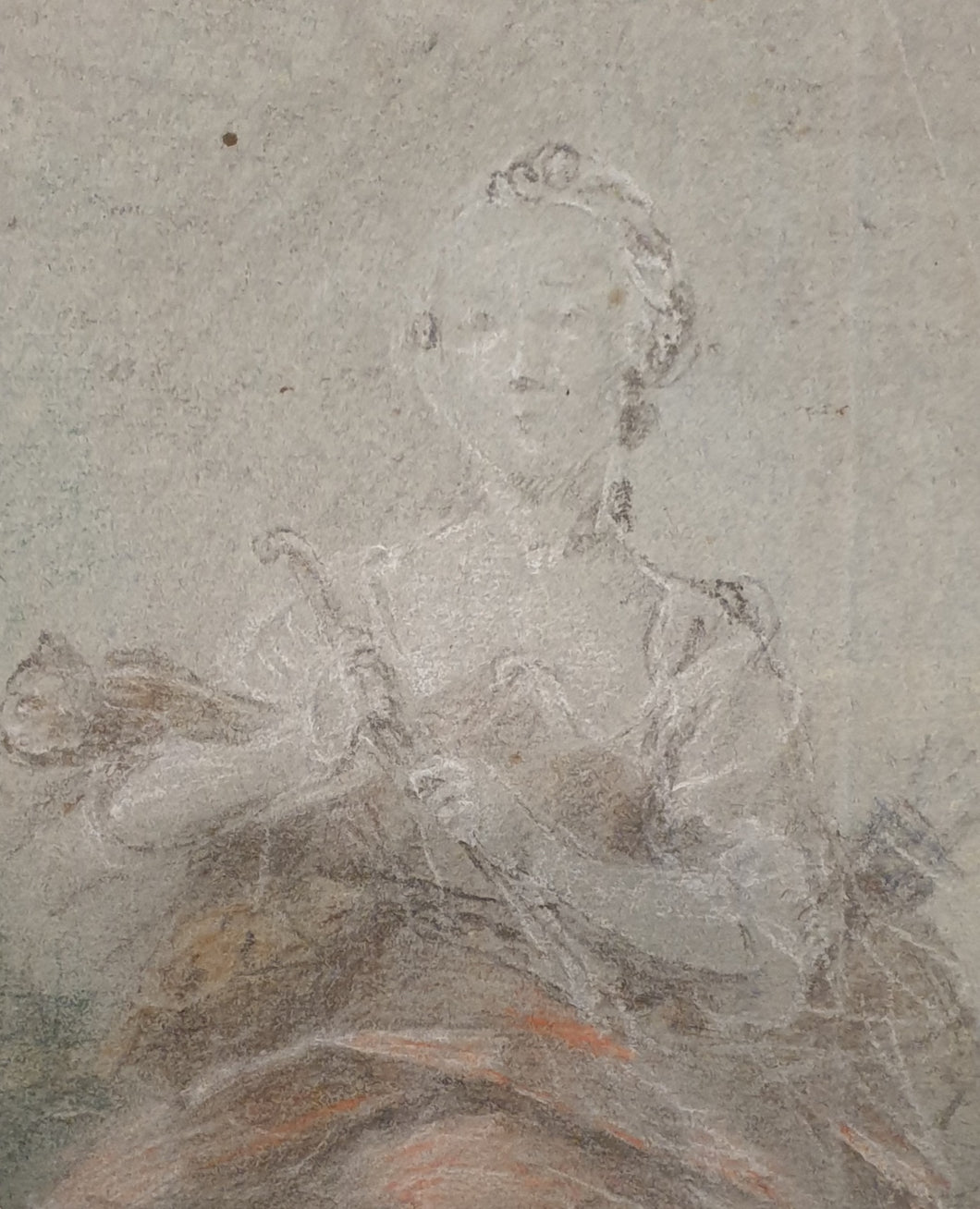 Barthélémy Du Pan Early 18th.Century Chalk Drawing