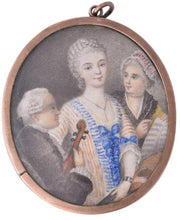 Load image into Gallery viewer, A Musical Group 18th.Century French School Miniature
