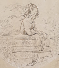 Load image into Gallery viewer, Hablot Knight Browne 'Phiz' Pencil Drawing "In This Style ?"
