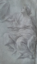 Load image into Gallery viewer, Apollo And Two Muses 18th.Century Italian School Drawing
