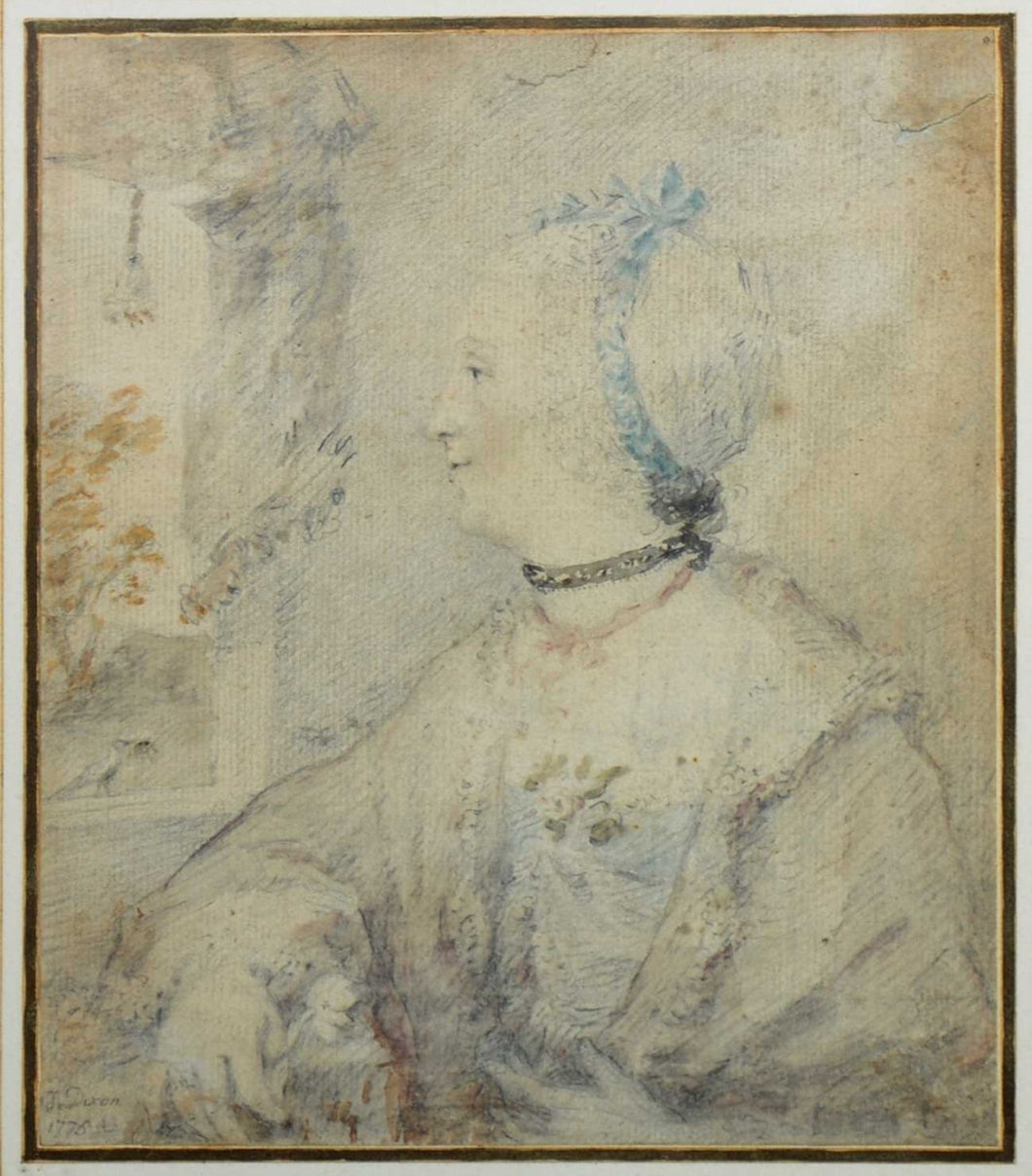 John Dixon Portrait Drawing 1775