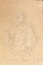 Load image into Gallery viewer, Elisabetta Regina Italian School 18th.Century Chalk Drawing
