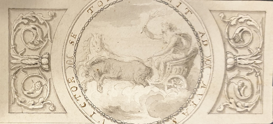 Conqueror Of The Skies Italian 18th.Century Neo Classical Drawing