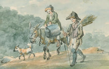 Load image into Gallery viewer, Peter Le Cave Late 18th.Century Watercolour Travellers On The Road
