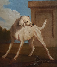Load image into Gallery viewer, Chien Blanc Du Roi 18th.Century French School Oil On Panel
