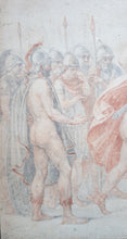 Load image into Gallery viewer, The Sacrifice Of Iphigenia At Aulis 18th.Century French Neoclassical School Drawing
