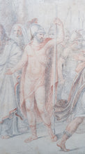 Load image into Gallery viewer, The Sacrifice Of Iphigenia At Aulis 18th.Century French Neoclassical School Drawing
