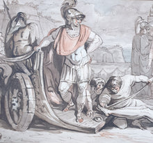 Load image into Gallery viewer, Achilles With The Body Of Hector Italian Neoclassical School Watercolour Circa.1790 Circle Of Felice Giani
