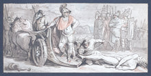 Load image into Gallery viewer, Achilles With The Body Of Hector Italian Neoclassical School Watercolour Circa.1790 Circle Of Felice Giani
