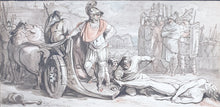 Load image into Gallery viewer, Achilles With The Body Of Hector Italian Neoclassical School Watercolour Circa.1790 Circle Of Felice Giani
