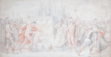 Load image into Gallery viewer, The Sacrifice Of Iphigenia At Aulis 18th.Century French Neoclassical School Drawing
