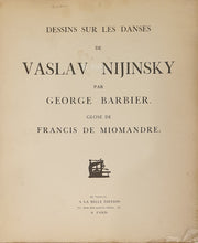 Load image into Gallery viewer, George Barbier Dessins Sur Les Danses De Vaslav Nijinsky 1913
