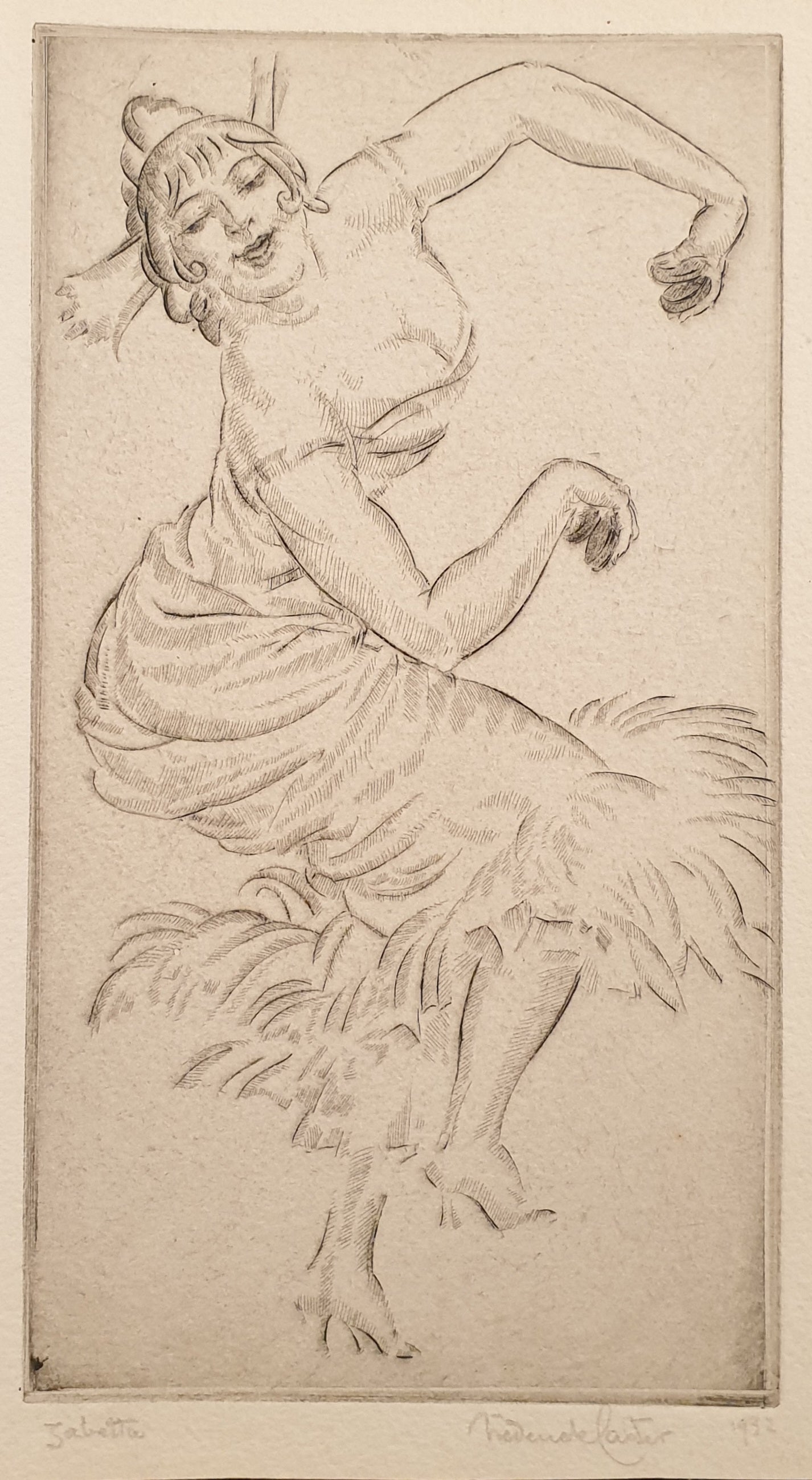 Frederick Carter Etching 