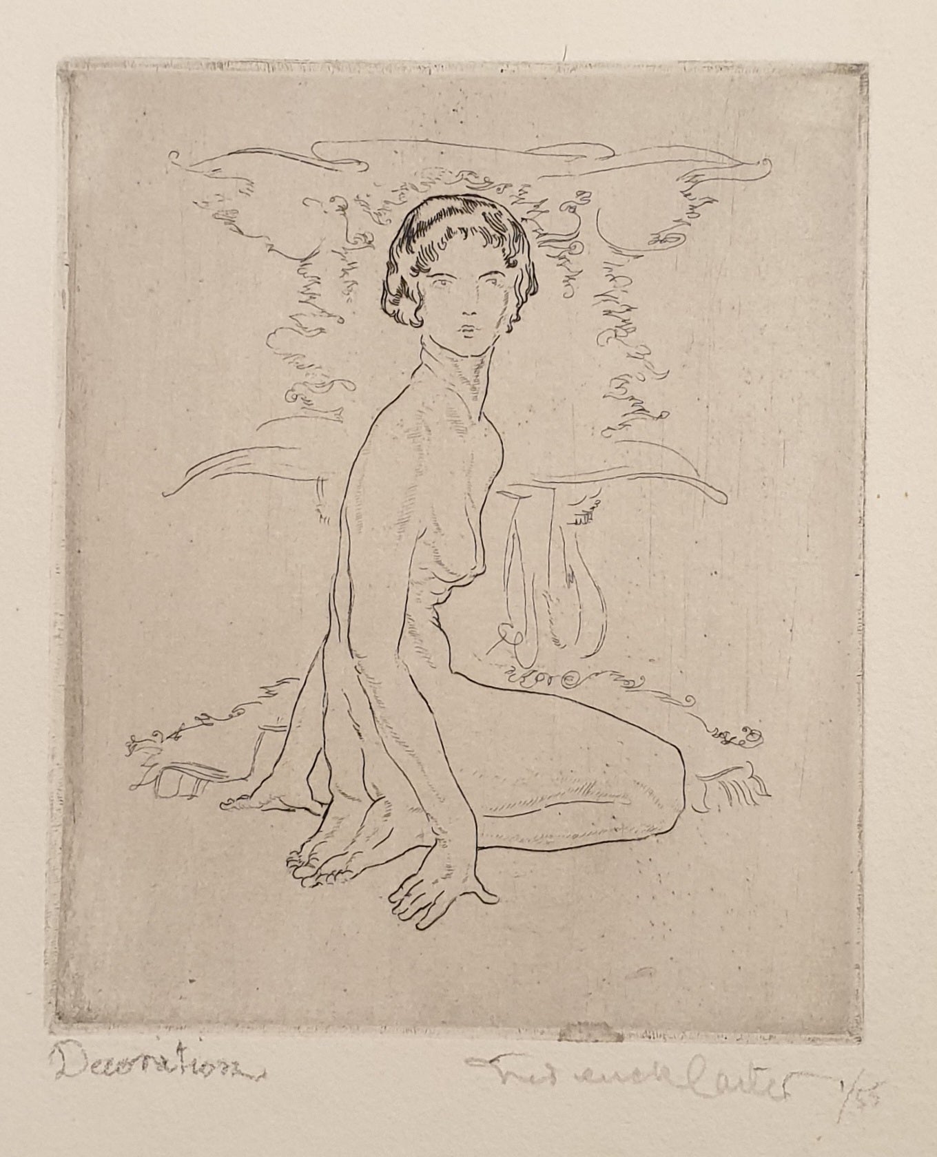 Frederick Carter Etching 