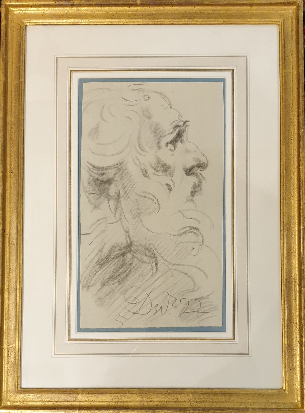 William Lock The Younger Head Study Circa.1790