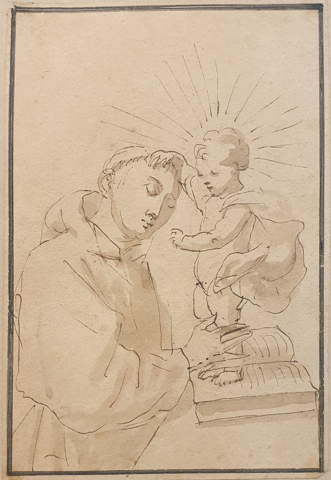 17th.Century Spanish School Pen And Ink Drawing Circle Of Claudio Coello
