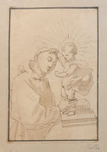Load image into Gallery viewer, 17th.Century Spanish School Pen And Ink Drawing Circle Of Claudio Coello
