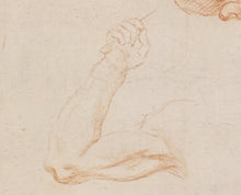 Load image into Gallery viewer, Roman School Late 17th.Century Red Chalk Study Of Hands
