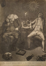 Load image into Gallery viewer, The Solid Enjoyment Of Bottle And Friend Carington Bowles Mezzotint Engraving 1774
