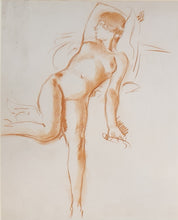 Load image into Gallery viewer, Wilfrid Gabriel De Glehn RA Red Chalk Figure Study
