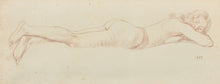 Load image into Gallery viewer, Randolph Schwabe Red Chalk Figure Study 1943
