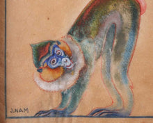Load image into Gallery viewer, Jacques Lehman Nam Watercolour Study Of Mandrills Circa.1930
