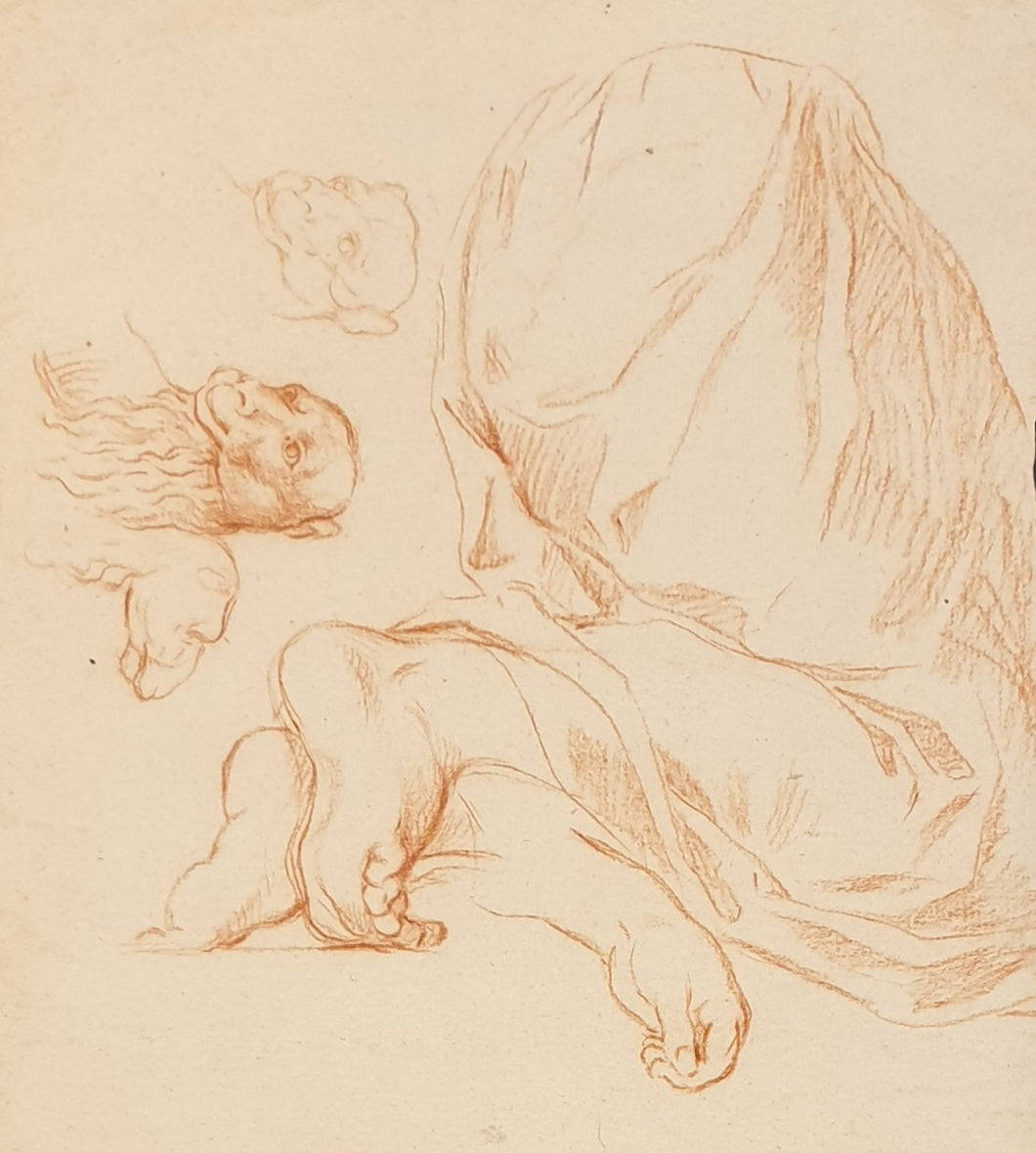 17th.Century Venetian School Red Chalk Drawing