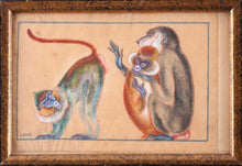 Load image into Gallery viewer, Jacques Lehman Nam Watercolour Study Of Mandrills Circa.1930

