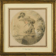 Load image into Gallery viewer, William Ward A.R.A. Chalk Drawing &quot;The Musing Charmer&quot;
