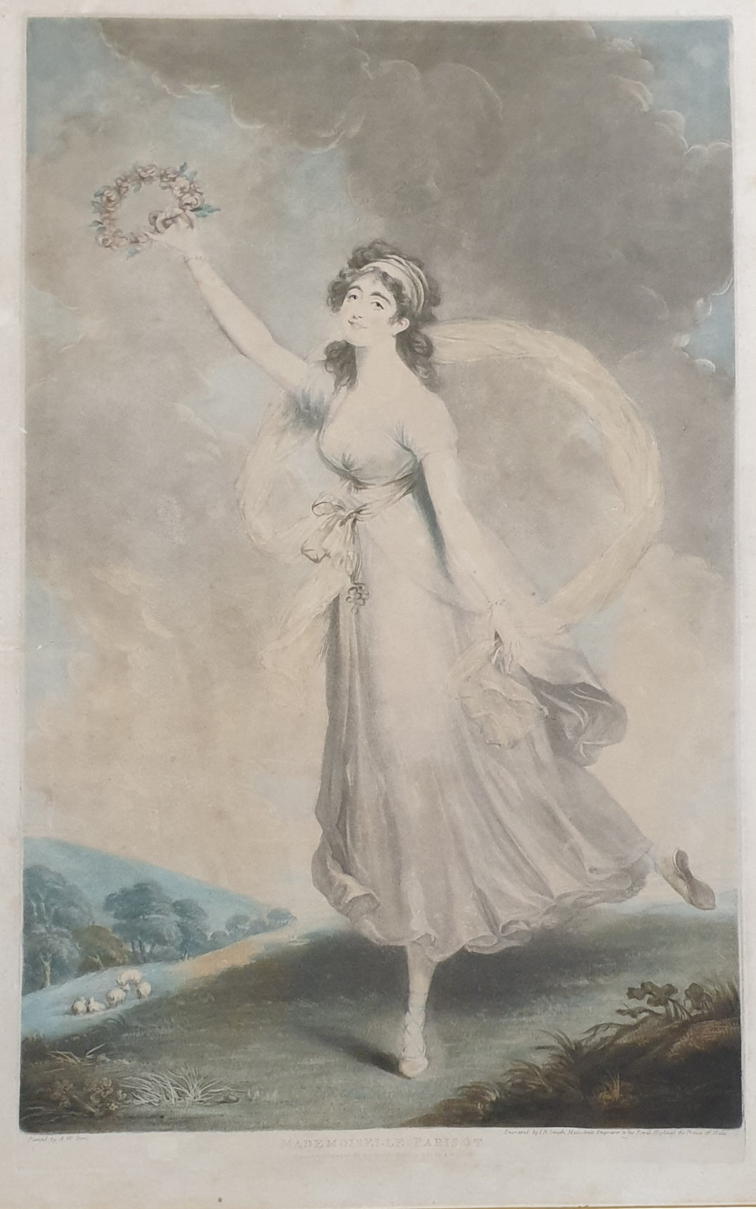 Mademoiselle Parisot John Raphael Smith Colour Printed Mezzotint 1797