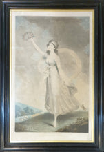 Load image into Gallery viewer, Mademoiselle Parisot John Raphael Smith Colour Printed Mezzotint 1797
