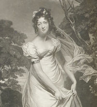 Load image into Gallery viewer, Miss Foote As Maria Darlington Mezzotint 1824
