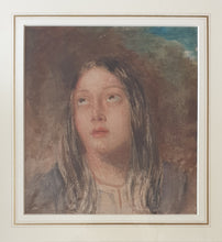 Load image into Gallery viewer, William Henry Hunt Portrait Study Of The Artists Daughter Watercolour
