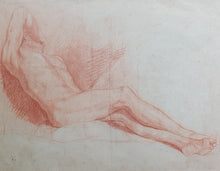 Load image into Gallery viewer, François-André Vincent Red Chalk Male Nude Study
