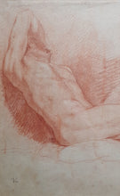 Load image into Gallery viewer, François-André Vincent Red Chalk Male Nude Study
