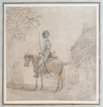 Load image into Gallery viewer, Paul Sandby R.A. Watercolour Study Of A Cavalryman
