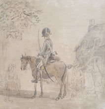 Load image into Gallery viewer, Paul Sandby R.A. Watercolour Study Of A Cavalryman
