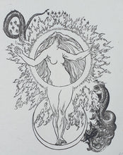 Load image into Gallery viewer, Frederick Carter Woodcut The Woman Clothed With The Sun Circa.1920
