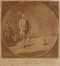 Load image into Gallery viewer, Paul Sandby R.A. Mr Vestris Instructing A Duck In The Art Of Dancing Exceptionally Rare Aquatint 1781
